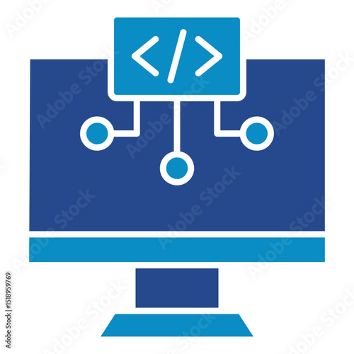 Algorithm Icon Element For Design