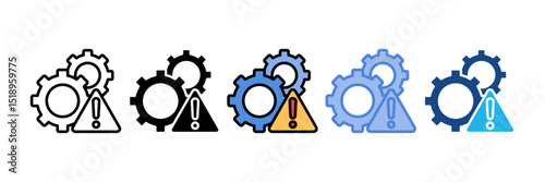 Operational Risk Icon Element For Design
