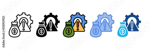 Financial Risk Icon Element For Design