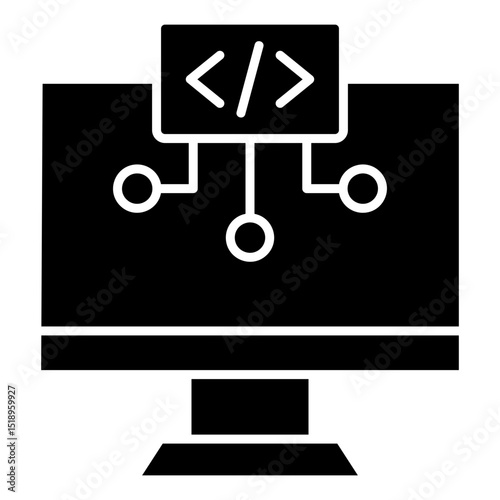 Algorithm Icon Element For Design