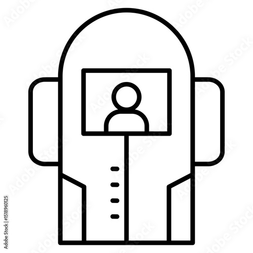 Cryogenic Chamber Icon Element For Design