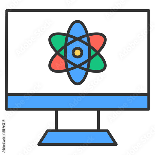 Simulation Icon Element For Design