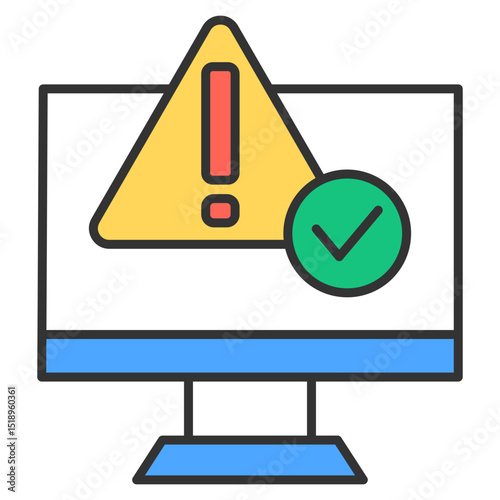 Error Correction Icon Element For Design