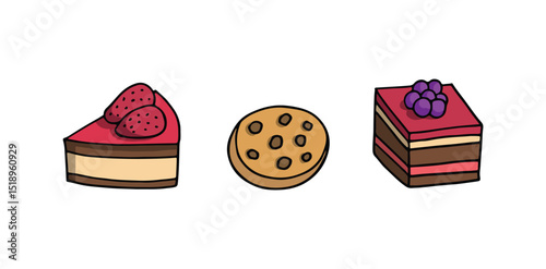 Delicious Dessert Cake Set