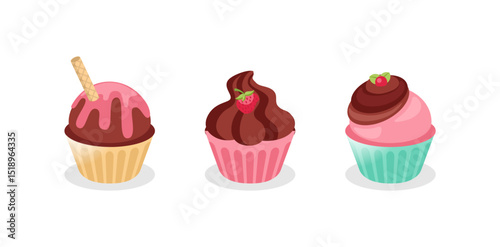 Delicious Dessert Cake Set