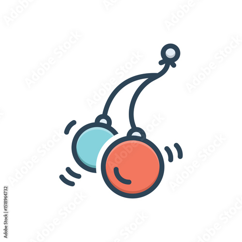 фотографія Color illustration icon for clack