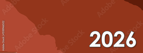 2026 Happy New Year colorful Background Design. multicolor 2026 New year Greeting Card, 2026 long Banner, two thousand twenty six Poster. abstract design with 2026 number. art design background 2026