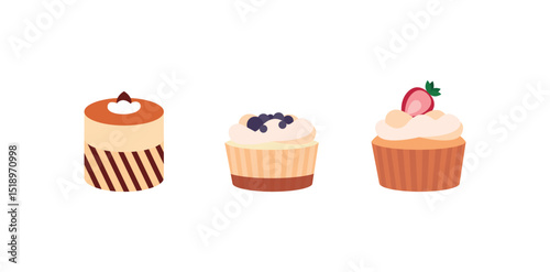 Delicious Dessert Cake Set