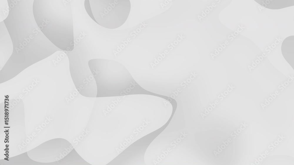 White abstract background with flowing shapes. Suitable for design projects, web banners, social media graphics, and presentation slides.