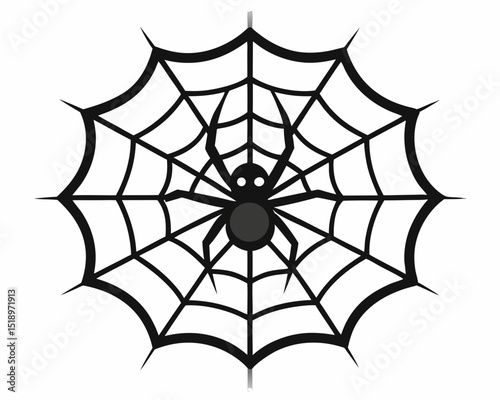 Halloween spider web silhouette, spider web silhouette vector, spider web vector illustration, spider web clipart design