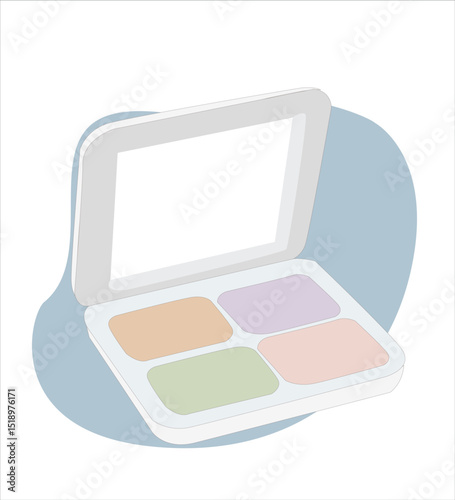 Modern eye shadow palette, eye shadow