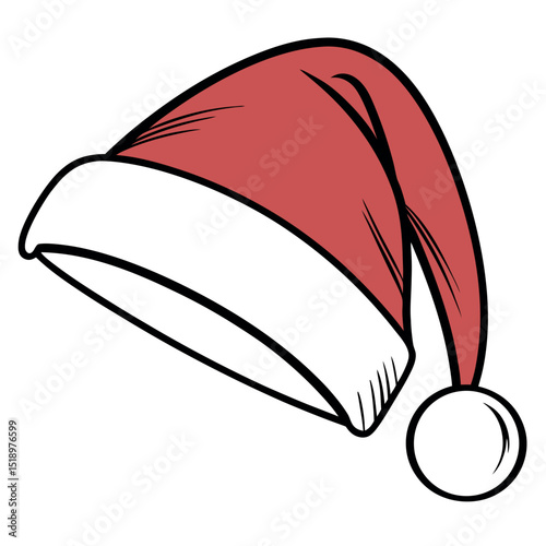 Festive Red Santa Hat for Winter Season