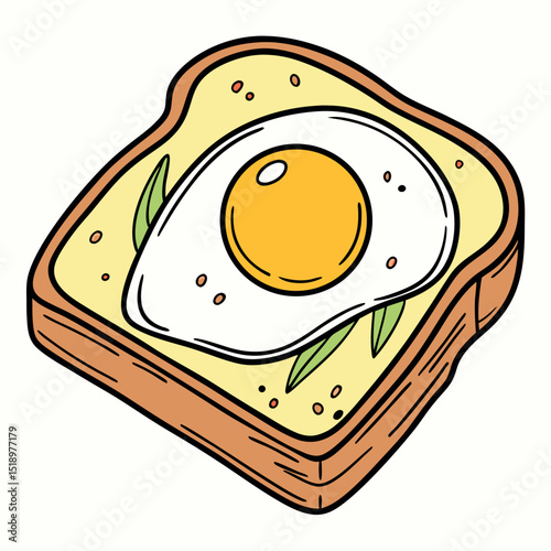 Fried Egg On Toast Quick Healthy Breakfast