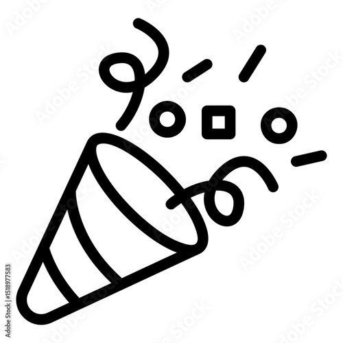 party popper Line Icon