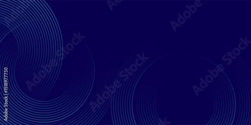 Abstract white glowing geometric lines on gray background. Modern shiny blue circle lines pattern. Futuristic technology concept. Suit for cover