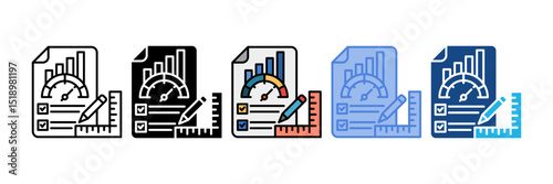 Measure Icon Element For Design