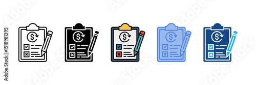 Convertible Note Icon Element For Design