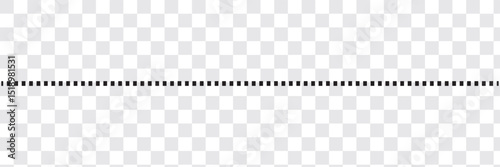 Dotted and dashed line dividers collection vector