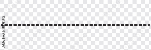 Dotted and dashed line dividers collection vector