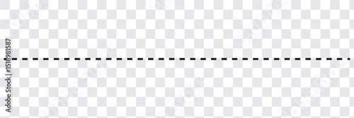Dotted and dashed line dividers collection vector