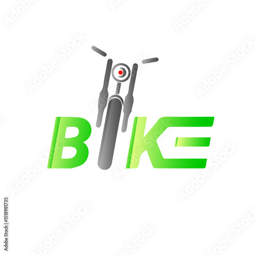 Green 'BIKE' logo with a stylized bicycle front wheel and handlebars as the 'I'.