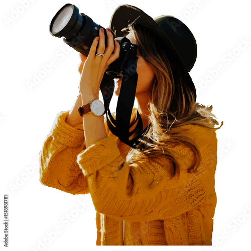 girl with camera