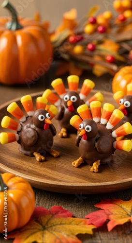 Adorable Chocolate Turkey Cake Pops for Thanksgiving Celebration