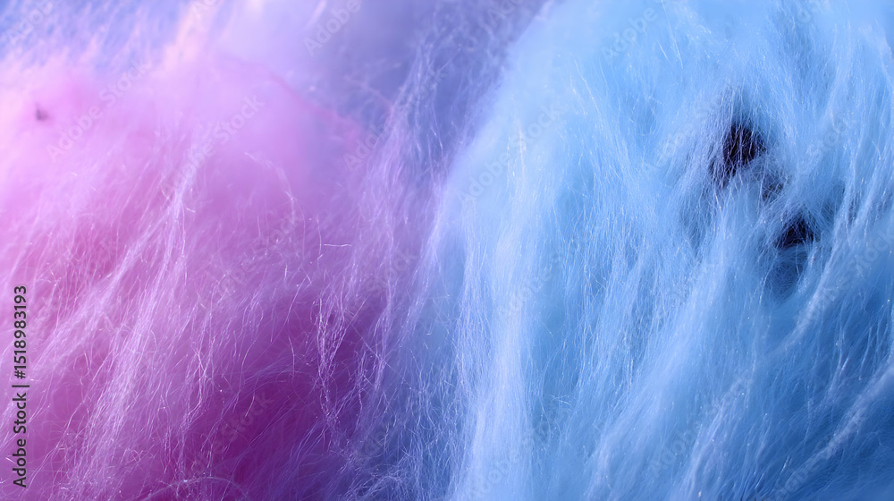 Obraz premium with cotton-candy like texture in pastel colors and gentle swirling patterns
