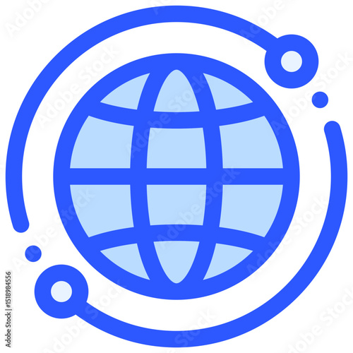 Global Network icon symbol. Vector illustration.