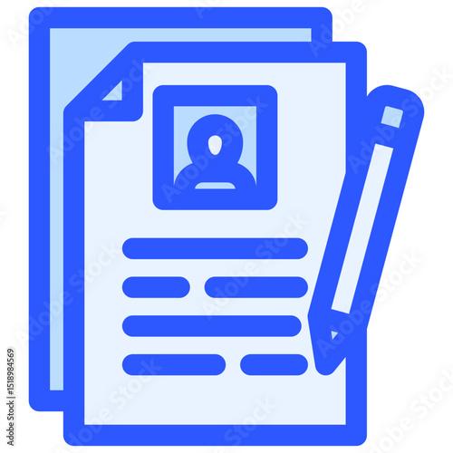 Cv icon symbol. Vector illustration.