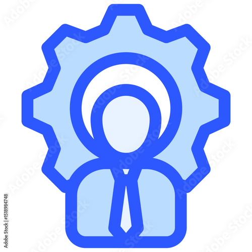 Worker icon symbol. Vector illustration.