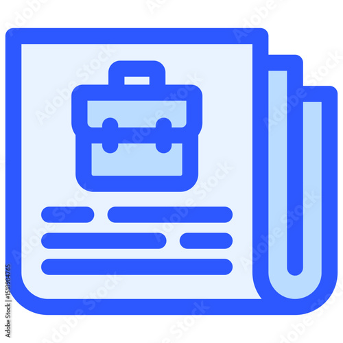 Newspaper icon symbol. Vector illustration.