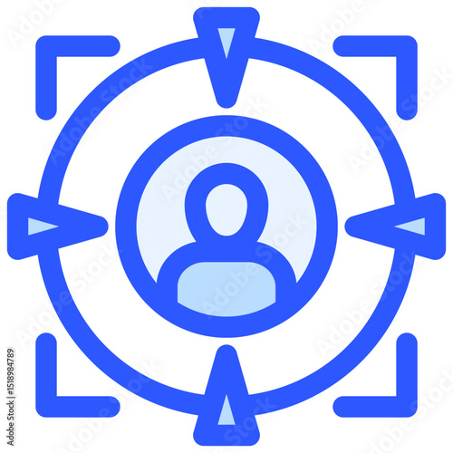 Headhunting icon symbol. Vector illustration.