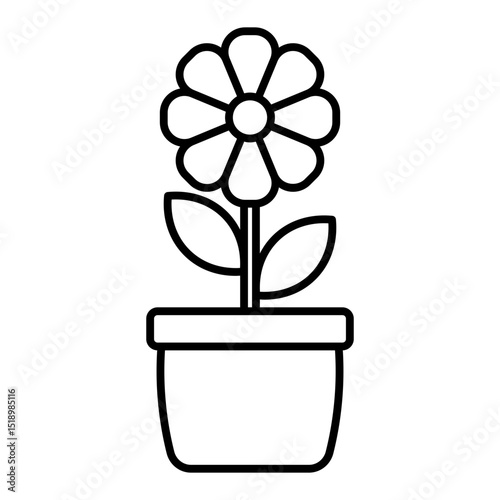 pot flower icon