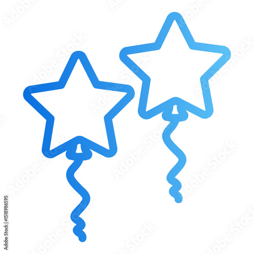 star ballon Gradient icon