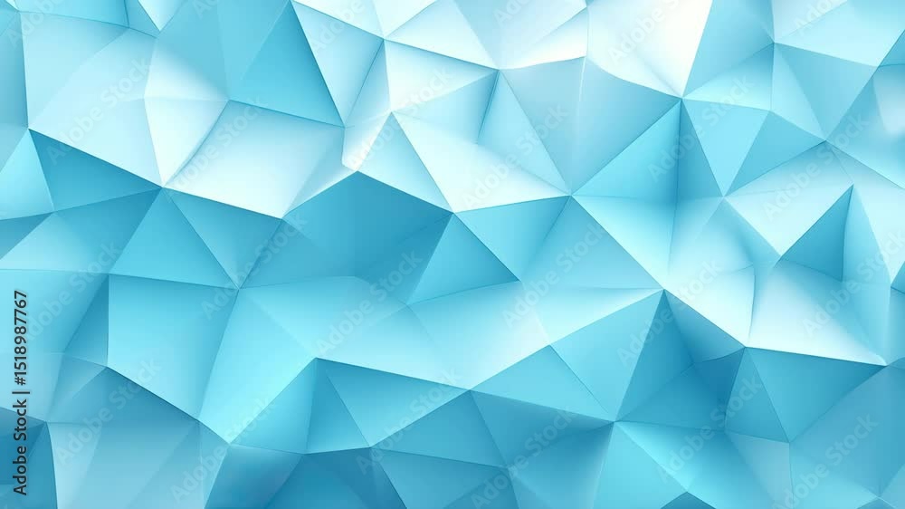 Abstract blue geometric background with triangular shapes and modern gradient design.