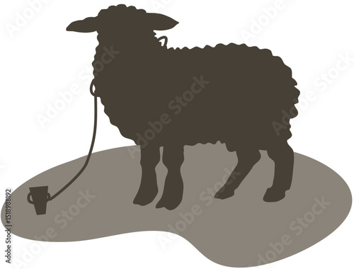 Animal qurban silhouette 2