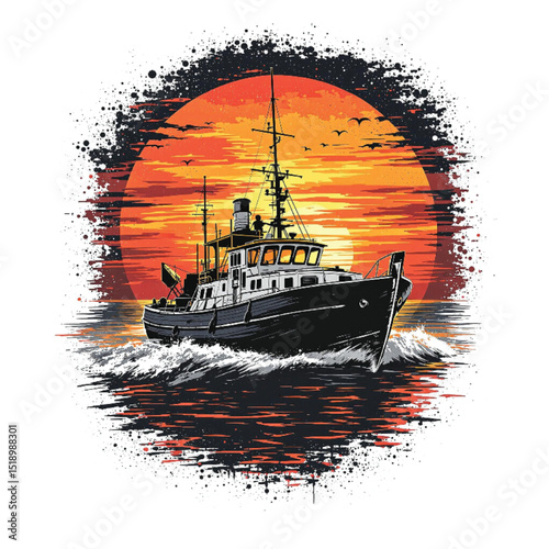 Vintage travel poster of Odesa, Ukraine, featuring colorful waterfront buildings, docked boats, and scenic hills in a retro European graphic style.

