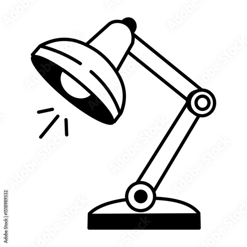 A drawing style icon of desk lamp
