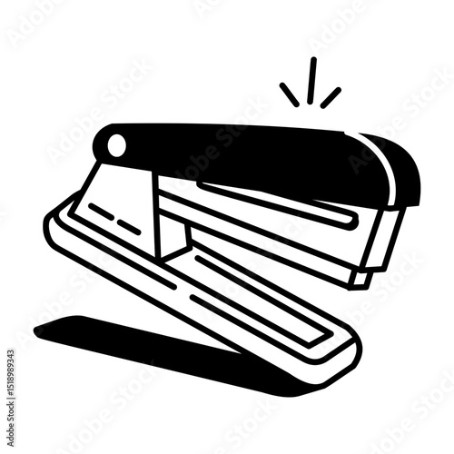 A drawing style icon of stapler
