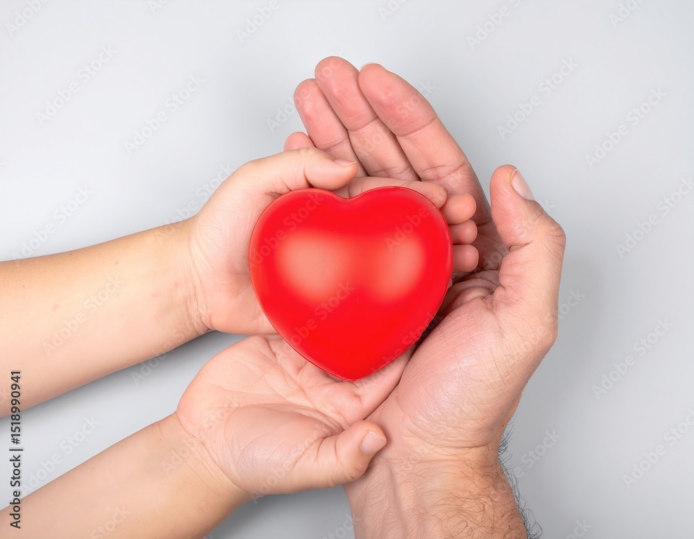 A person gently cradles a vibrant red heart in their hands, symbolizing love and compassion, with a warm smile on their face, set against a soft background. A person gently cradles a vibrant red heart in their hands, symbolizing love and compassion, with a warm smile on their face, set against a soft background.