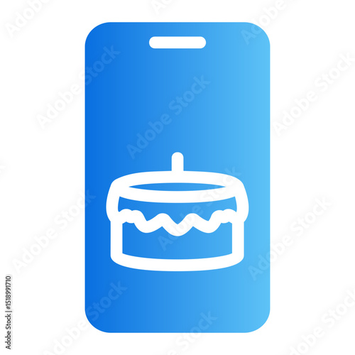 birthday reminder Gradient icon