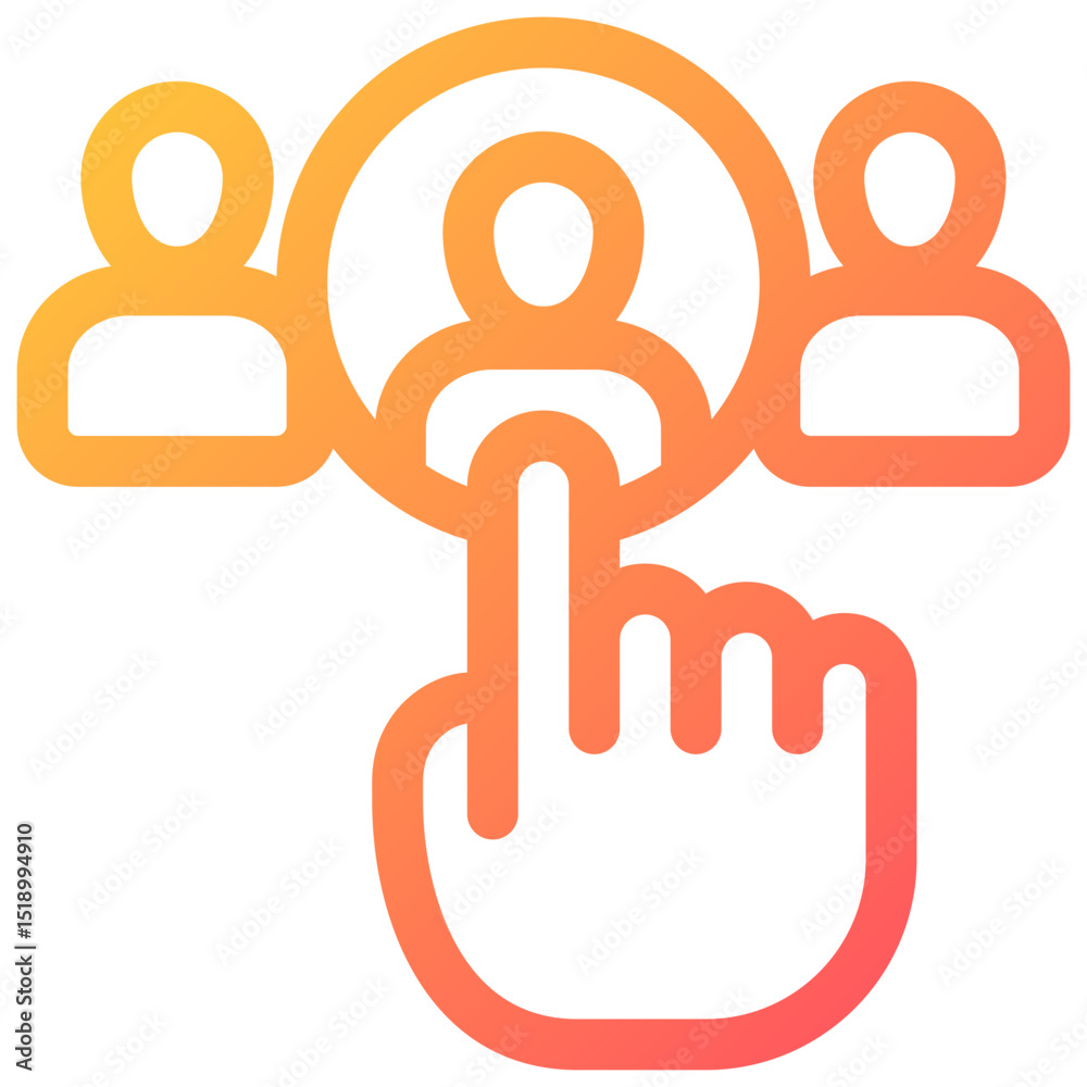 Choosing icon symbol. Vector illustration. Choosing icon symbol. Vector illustration.