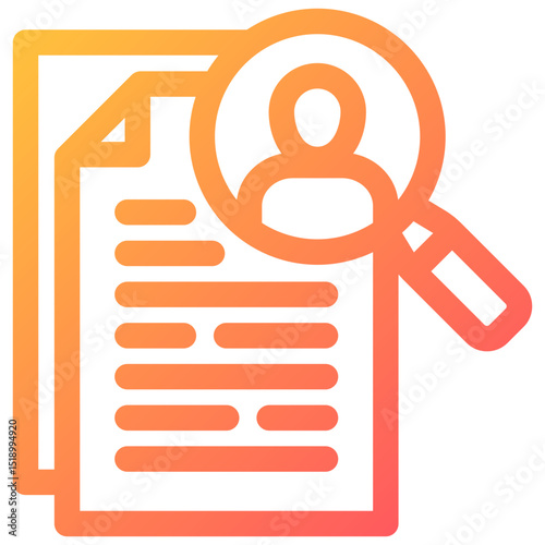 Job Search icon symbol. Vector illustration.