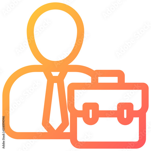 Employee icon symbol. Vector illustration.