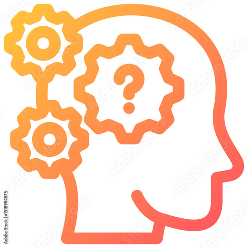 Critical Thinking icon symbol. Vector illustration.