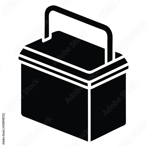 Single cooler icon flat design clean look isolated