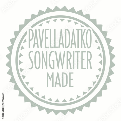 Pavelladatko songwriter circular advertisement banner