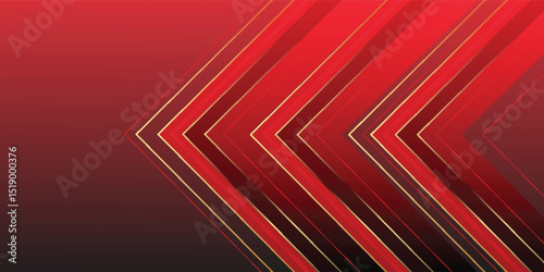 Abstract Red and Gold Textured Background With Geometric Patterns