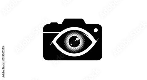 Surveillance Camera with Eye Icon